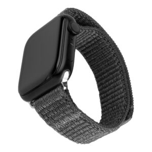 Fixed | Sporty Strap for Apple Watch 42/44/45mm | 160-210 mm | Dark gray | Nylon