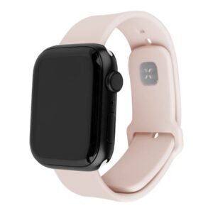 Fixed | Sporty Strap Set for Apple Watch 42/44/45 mm | 170-235 mm | Pink | Silicone