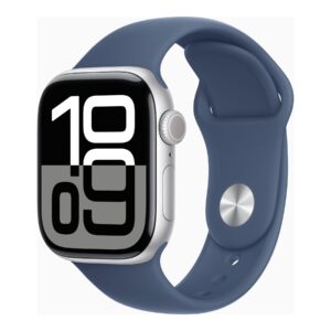 Apple Watch Series 10 | Smart watch | GPS (satellite) | Always-On Retina display | Waterproof | Silver