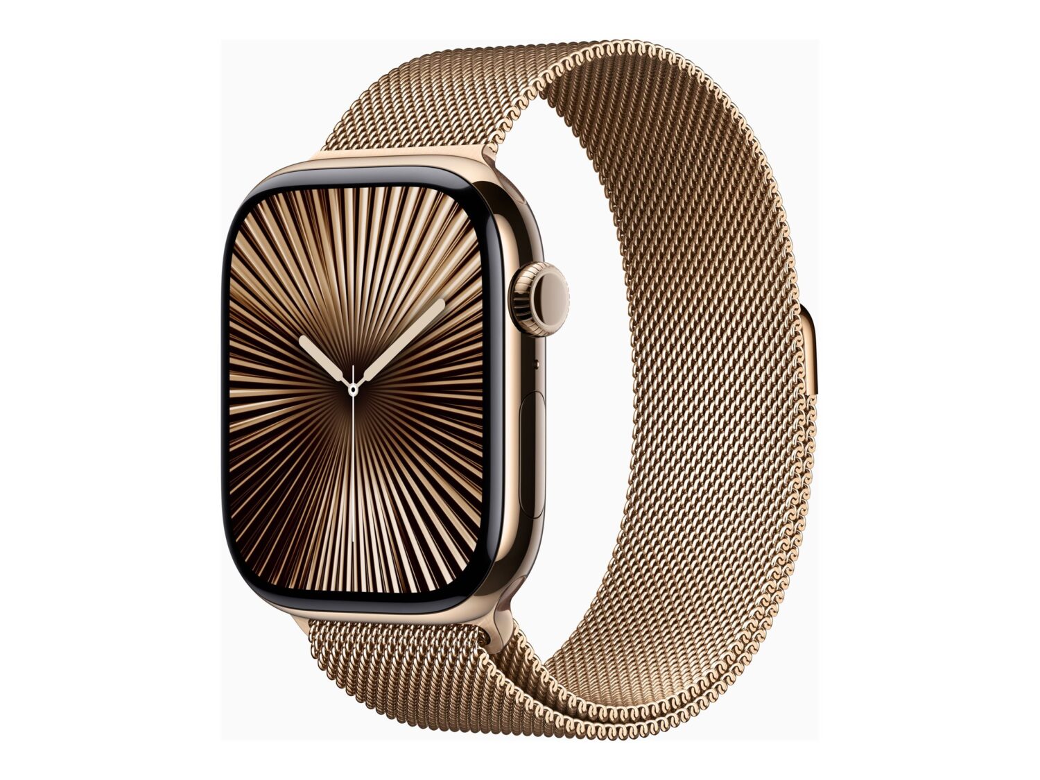Apple Watch Series 10 | Smart watch | GPS (satellite) | Always-On Retina display | 46mm | Waterproof | Gold Titanium