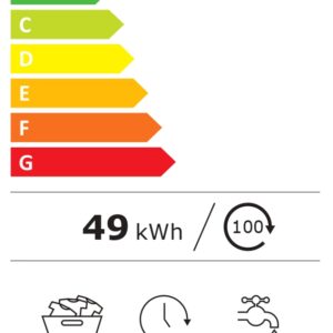 Hoover Washing Machine | H7W4 49MBCR-S | Energy efficiency class A | Front loading | Washing capacity 9 kg | 1400 RPM | Depth 51 cm | Width 60 cm | Digit | Steam function | Wi-Fi | Black