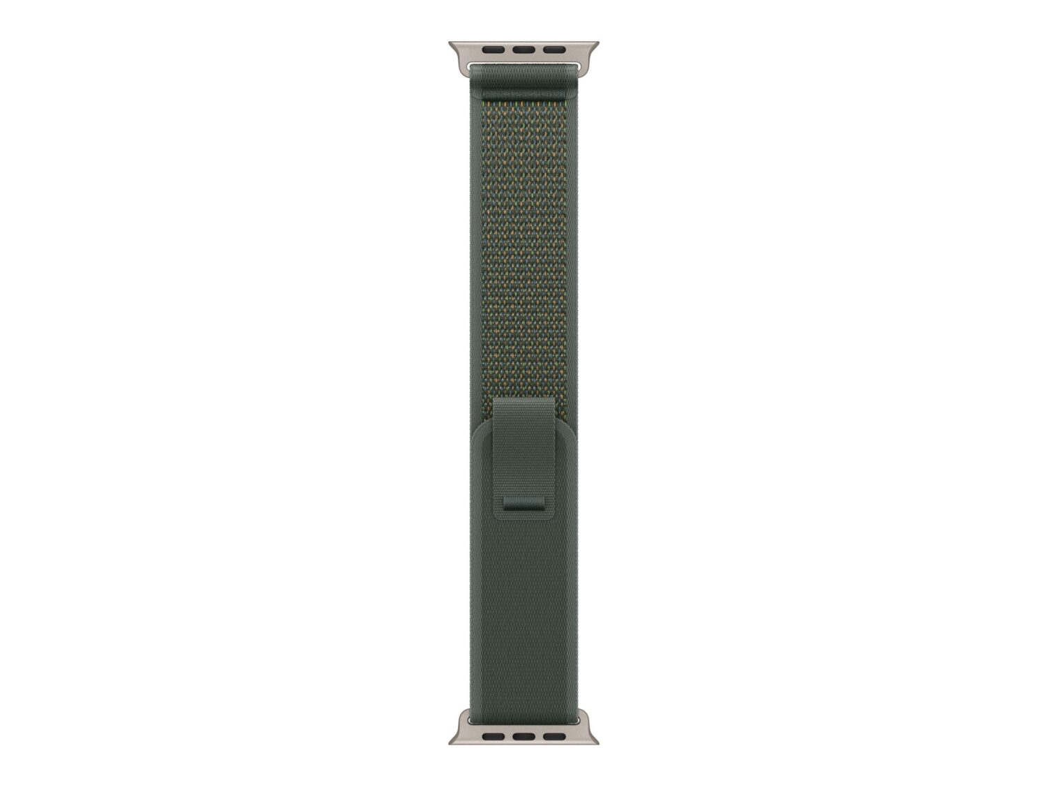 Apple 49mm Green Trail Loop - M/L - Natural Titanium Finish
