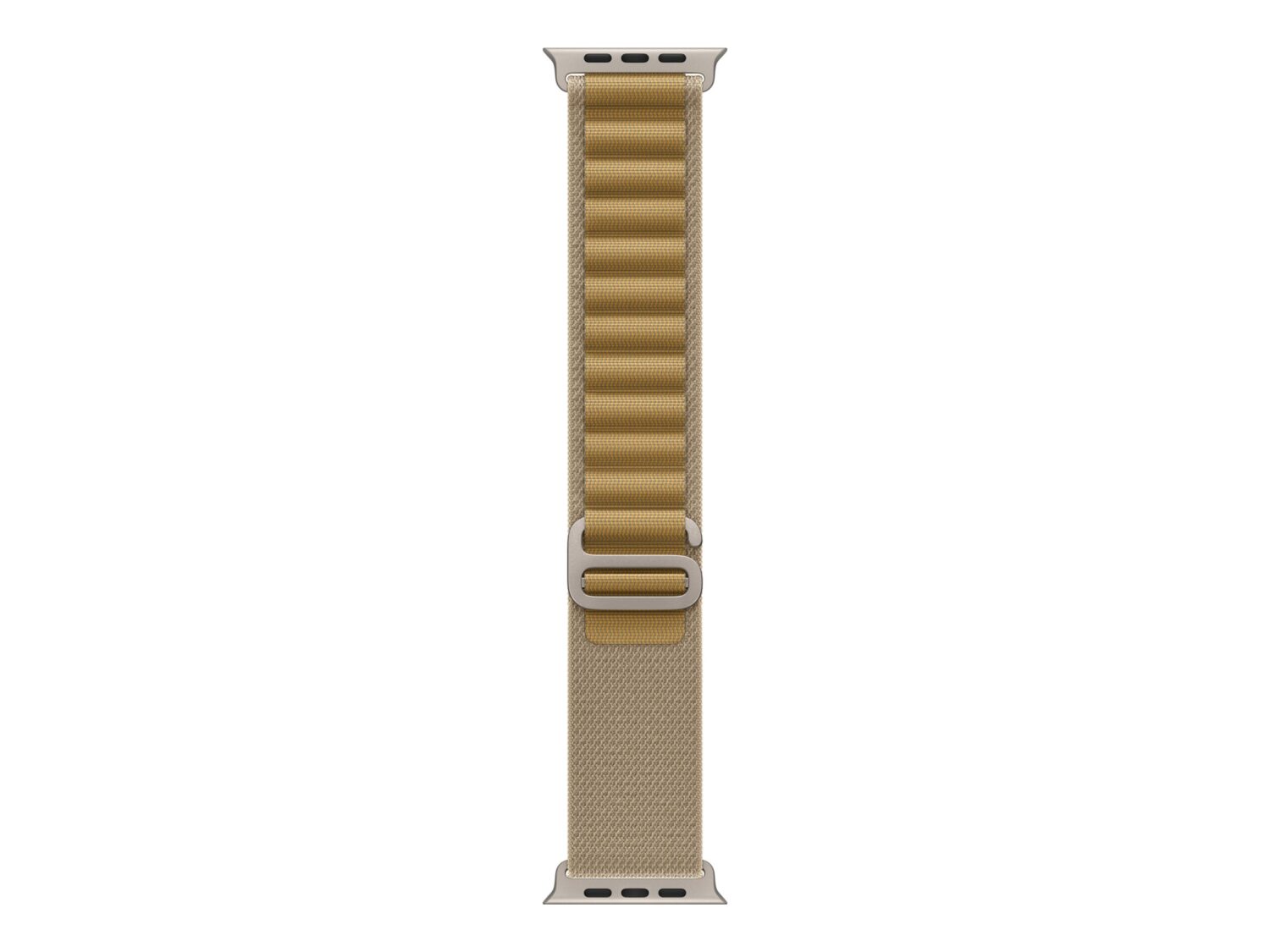 Apple 49mm Tan Alpine Loop - Medium - Natural Titanium Finish