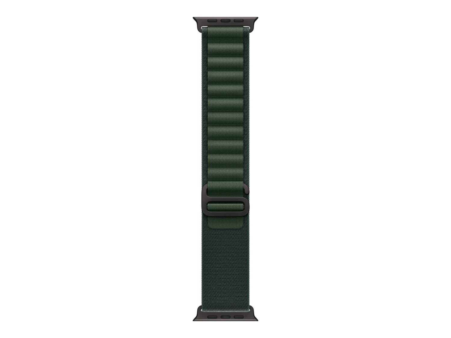Apple 49mm Dark Green Alpine Loop - Large - Black Titanium Finish