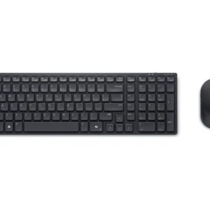 Dell | Silent Keyboard and Mouse | KM555 | Keyboard and Mouse Set | Wireless | Ukrainian (QWERTY) | Black | 2.4 GHz, Bluetooth 5.1 | Wireless connection