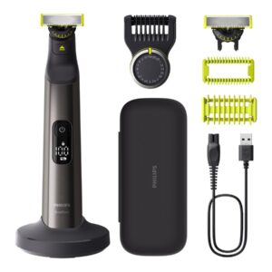 Philips | Hair trimmer, Face and Body | QP6652/61 OneBlade Pro 360 | Cordless | Wet & Dry | Number of length steps 20 | Grey/Black