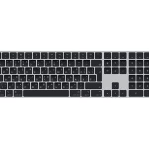Apple Magic Keyboard with Touch ID and Numeric Keypad | Keyboard | Wireless | Russian | Bluetooth | Black