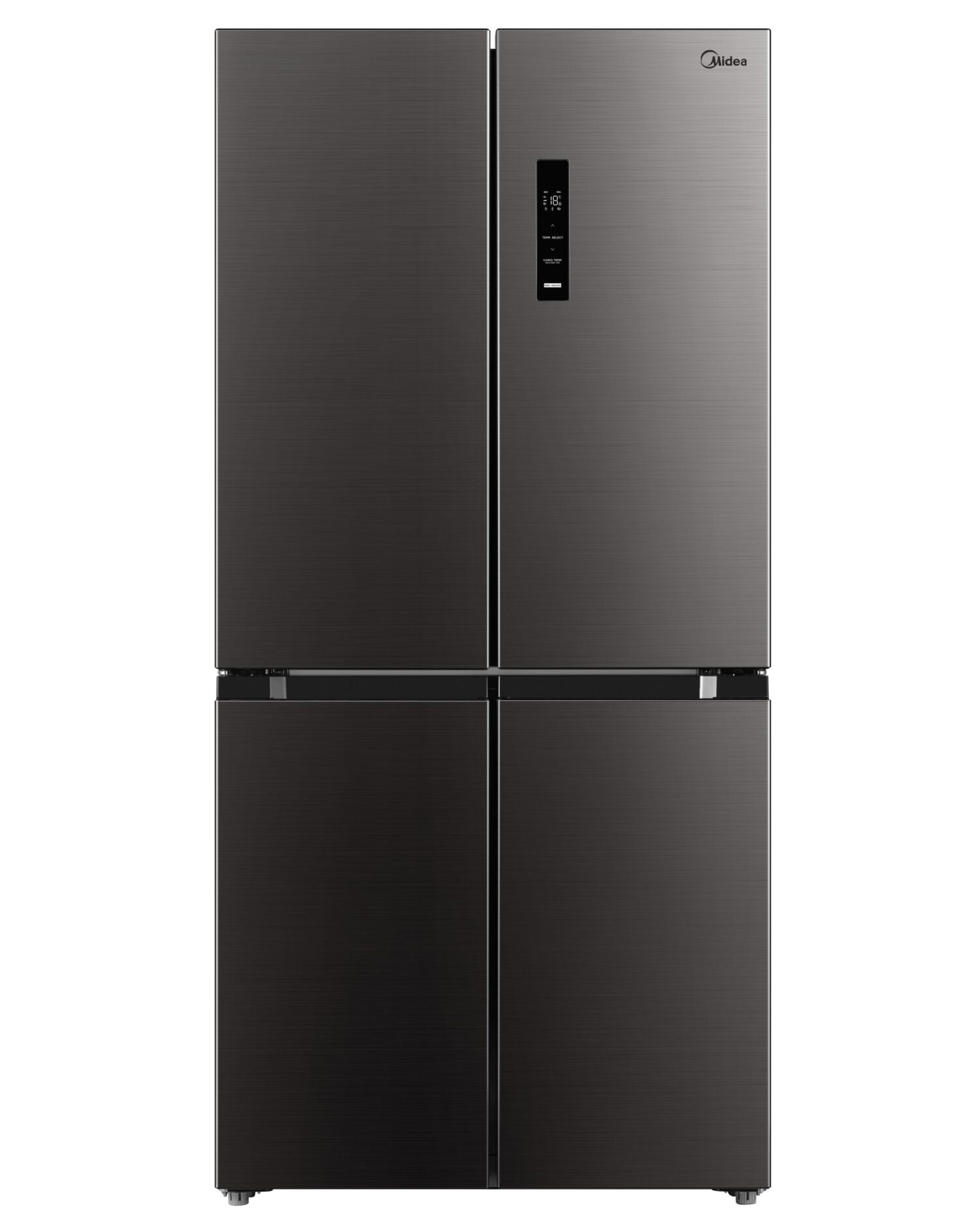 Midea Refrigerator | MDRF632FIE28 | Energy efficiency class E | Free standing | Side by side | Height 177.5 cm | No Frost system | Fridge net capacity 305 L | Freezer net capacity 169 L | Display | 35 dB | Black