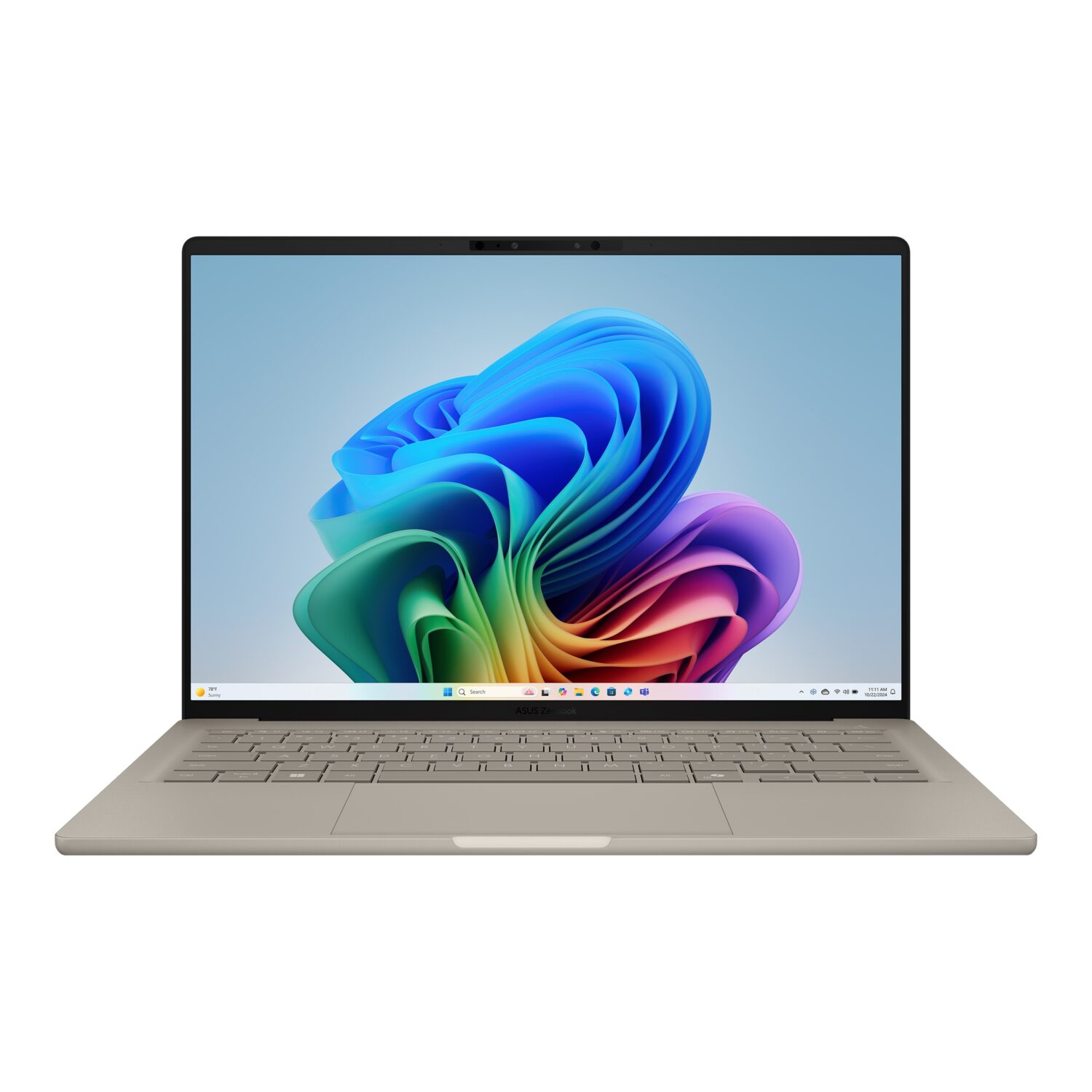 Asus Zenbook A14 UX3407QA-QD202W | Zabriskie Beige | 14 " | OLED | WUXGA | 1920 x 1200 pixels | Glossy | Snapdragon X | X1 26 100 | 16 GB | LPDDR5X | Solid-state drive capacity 512 GB | Qualcomm Adreno GPU | Windows 11 Home | 802.11ax | Bluetooth version 5.3 | Keyboard language English | Keyboard backlit | Warranty 24 month(s)