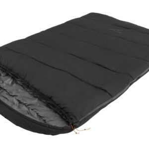 Easy Camp Raven Square Double 5°C | Sleeping Bag | 220 x 150 cm | -9 to 10 °C | Two-way open-end, L-shaped, autolock