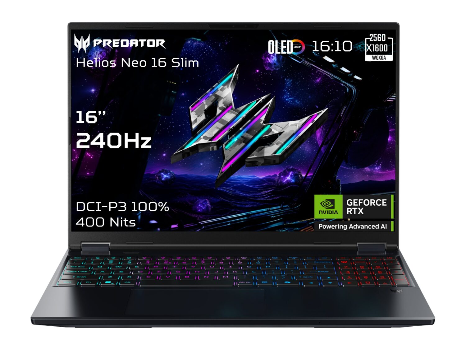 Acer Predator Helios Neo 16S AI OLED PHN16S-71-96S5 16" FHD i9-275HX/32GB/1000GB/NVIDIA GF RTX 5070 Ti/Win11/ENG kbd/Black/2Y Warranty | Acer