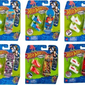 Mattel | Assorted Hot Wheels Skate Fingerboard with Shoes, HGT46 | Multicoloured | Metal/Plastic