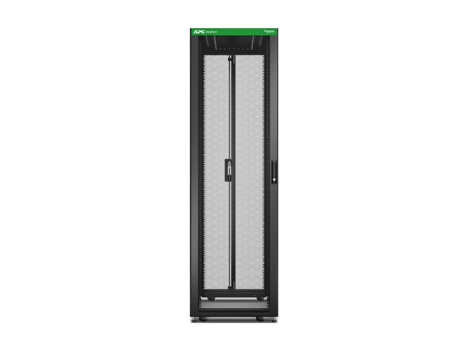 APC Easy Rack 600mm/48U/1200mm , with Roof, castors, feet and 4 Brackets, No Side panels, black | Schneider Electric
