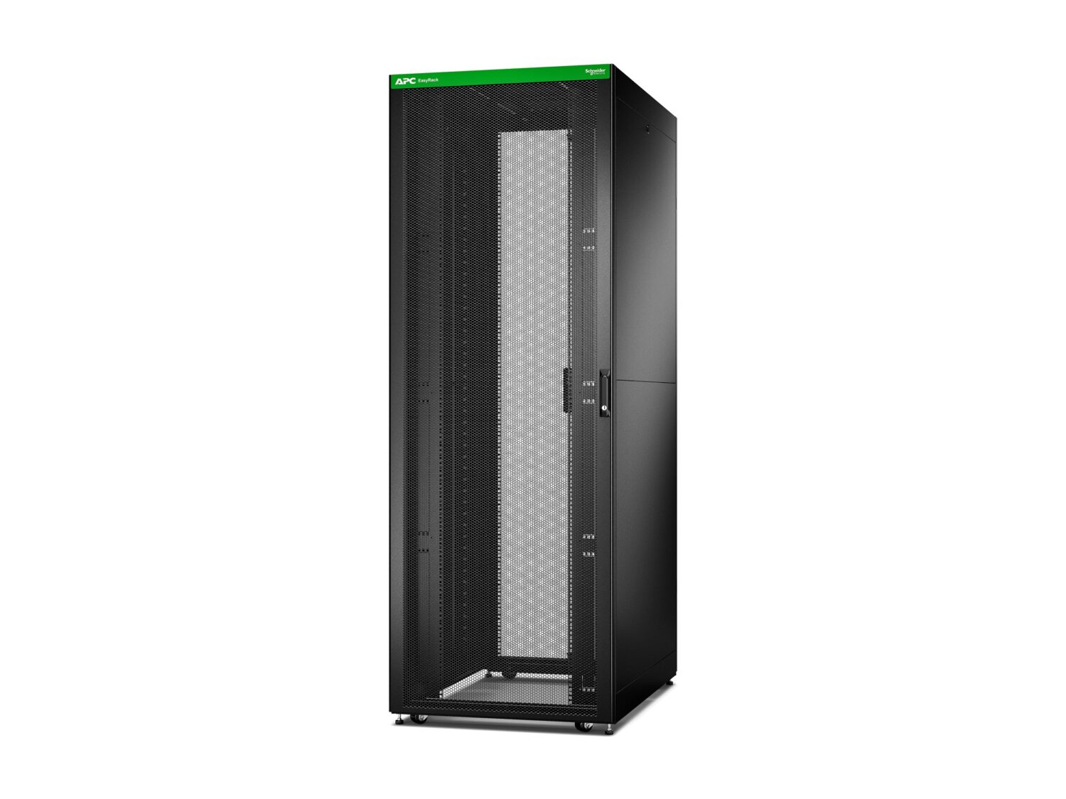 APC Easy Rack 800mm/48U/1200mm with Roof, Side panel,castors,feet and 4 Brackets, No Bottom, black | Schneider Electric