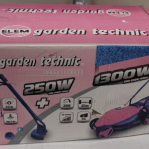 SALE OUT. Electric lawn mower ELEM, 1300 W, 32 cm, 25 l, includes 250 W trimmer | Sourcing DAMAGED PACKAGING