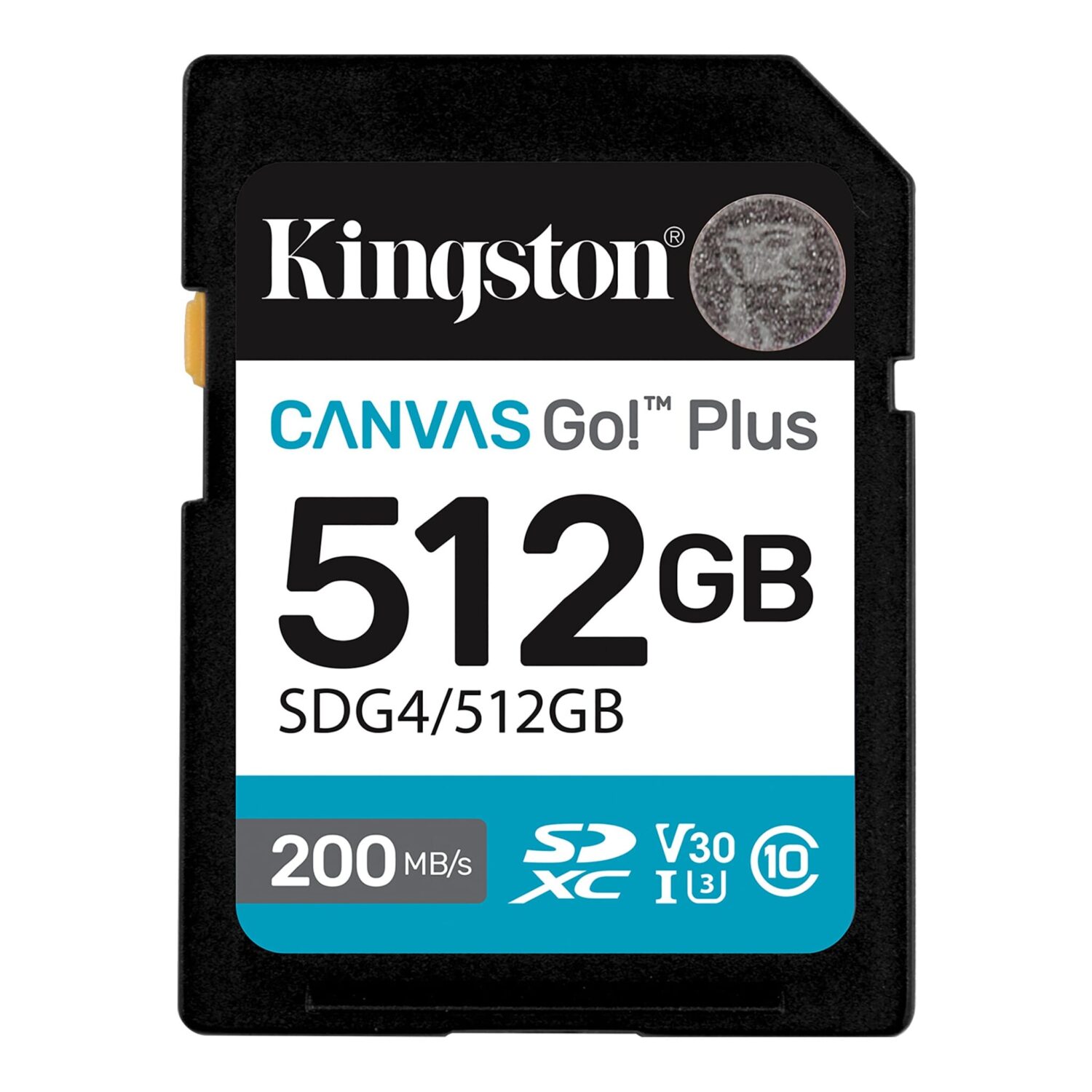Kingston | Canvas Go! Plus | 512 GB | SD | Flash memory class Class 10, UHS-I, U3, V30