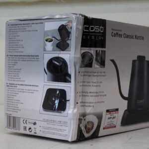 SALE OUT. Caso Coffee Classic Kettle, 1100 W, 1 L, Black | Caso Coffee Classic Kettle | 1877 | Electric | 1310  W | 0.6 L | 360° rotational base | Black | DAMAGED PACKAGING